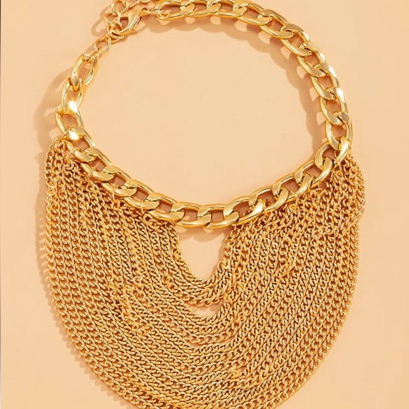 Luxury Gold Chain Shoe Anklet Set – Statement High Heel Accessories (2pcs) - Picture 4 of 4